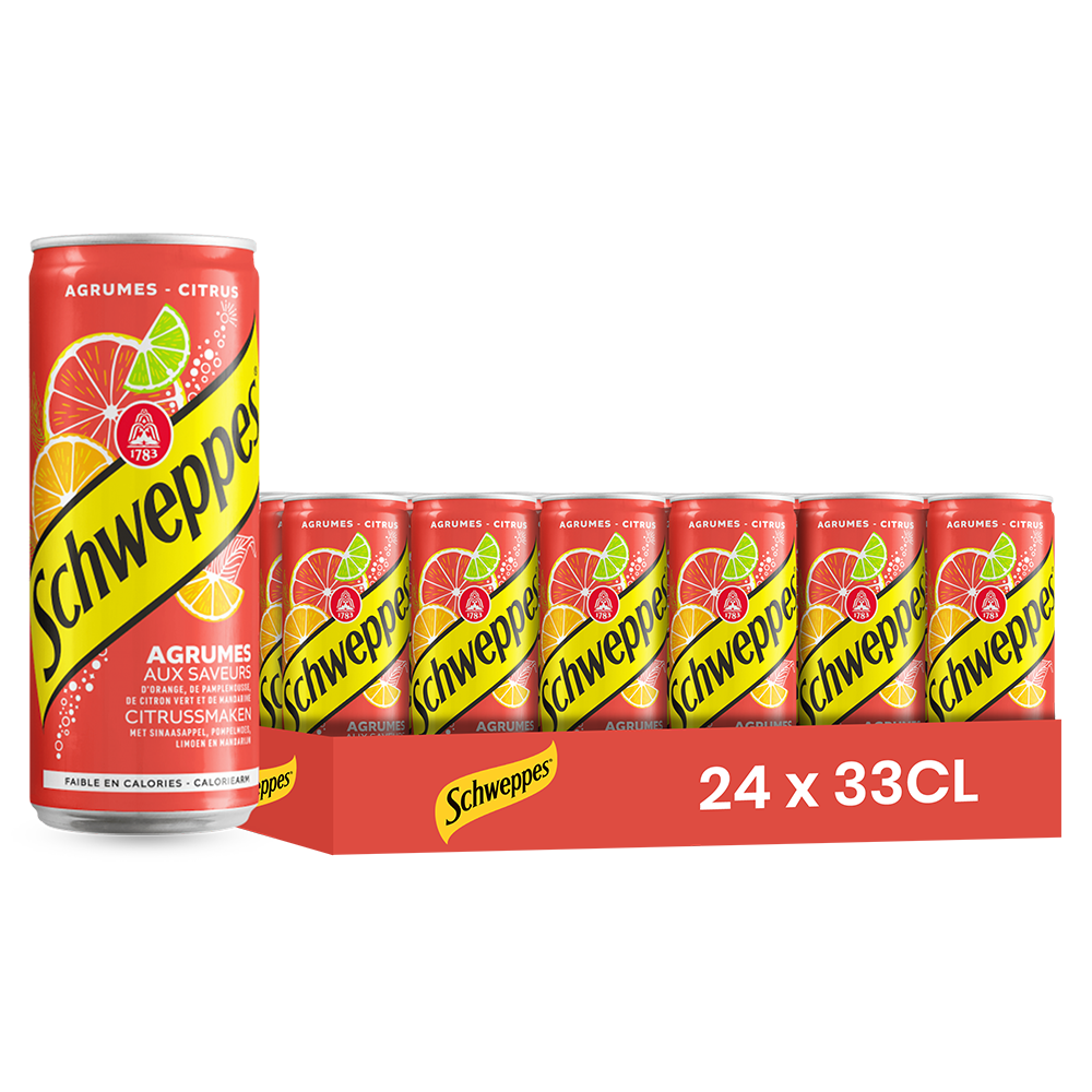 SCHWEPPES - Agrume slim 33cl x24 unité