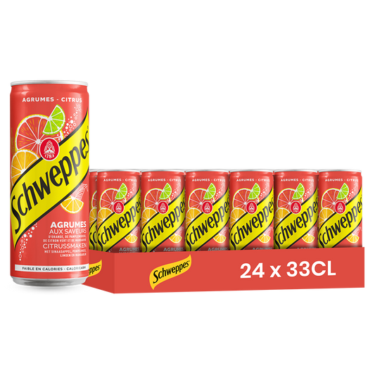 SCHWEPPES - Agrume slim 33cl x24 unité