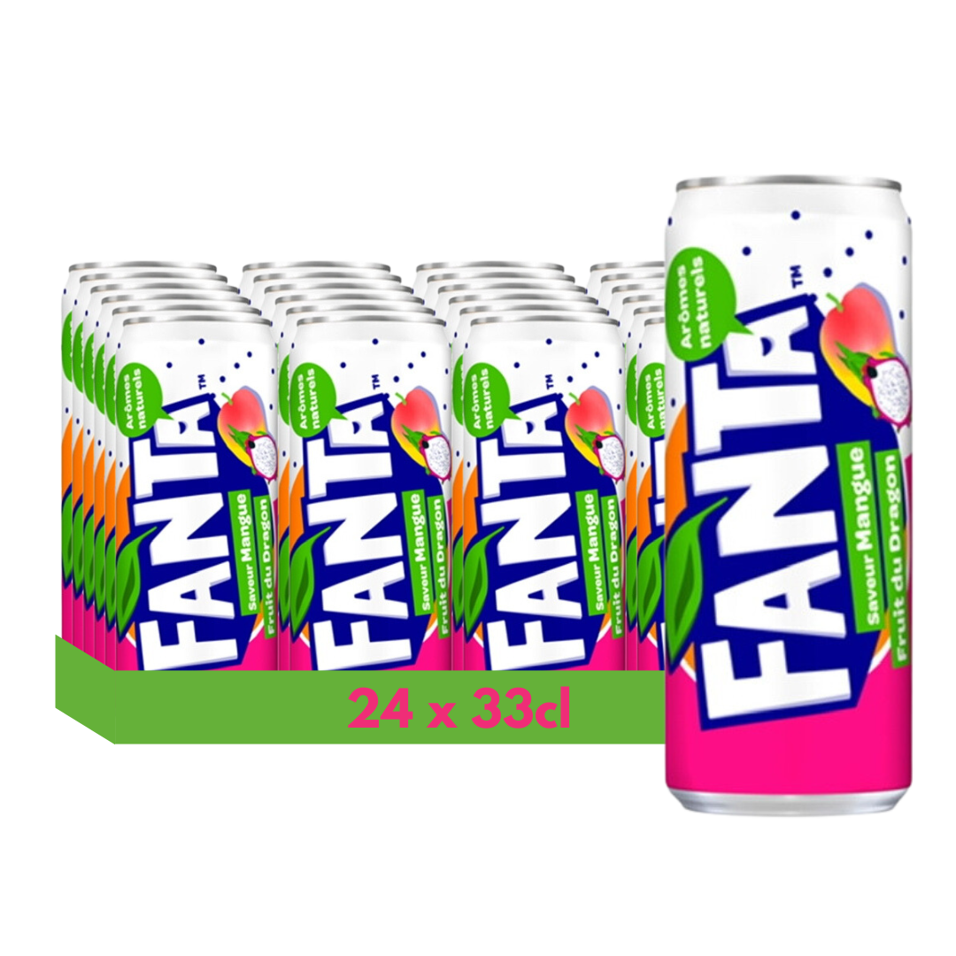FANTA Mangue fruit du dragon 33cl x24. Unité