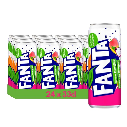 FANTA Mangue fruit du dragon 33cl x24. Unité