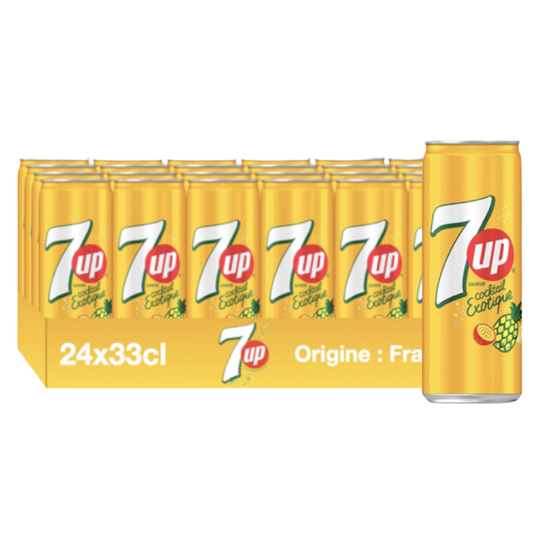 SEVEN UP - Exotique 33cl x24 unité