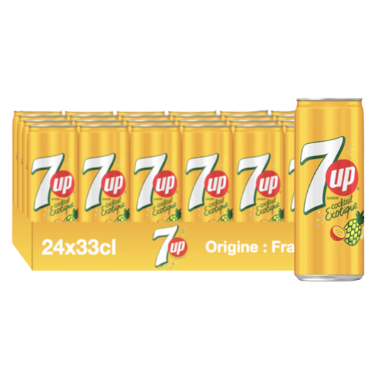 SEVEN UP - Exotique 33cl x24 unité