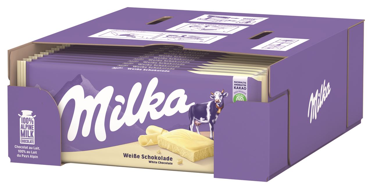 Milka White 90 g x 22 unité