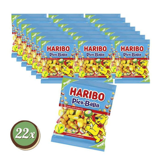 Haribo Pico-Balla 160G X 22 unité Veggie