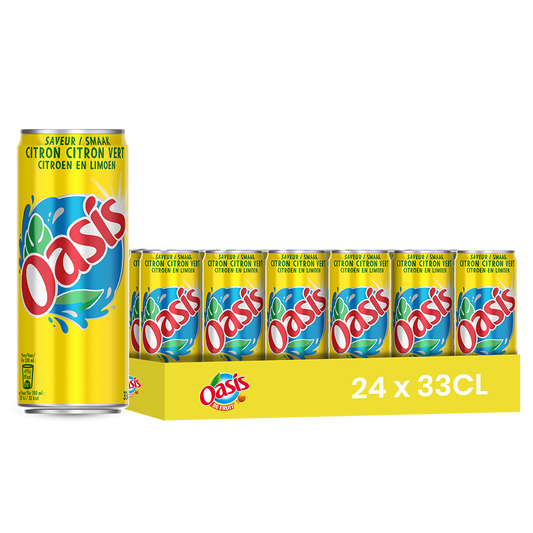 OASIS - Citron citron vert slim 33cl x24 unité