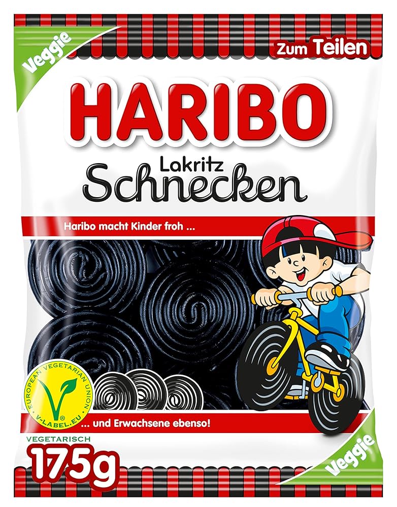 Haribo Lakritz Snails 175G X18 unité Veggie