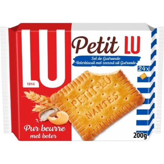 LU Petit beurre et sel de Guérande Petit Lu 
Le paquet 200 g X 12