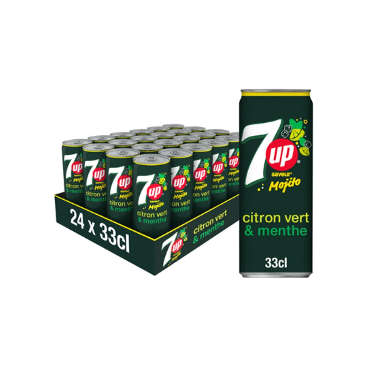 SEVEN UP - Mojito 33cl x24 unité