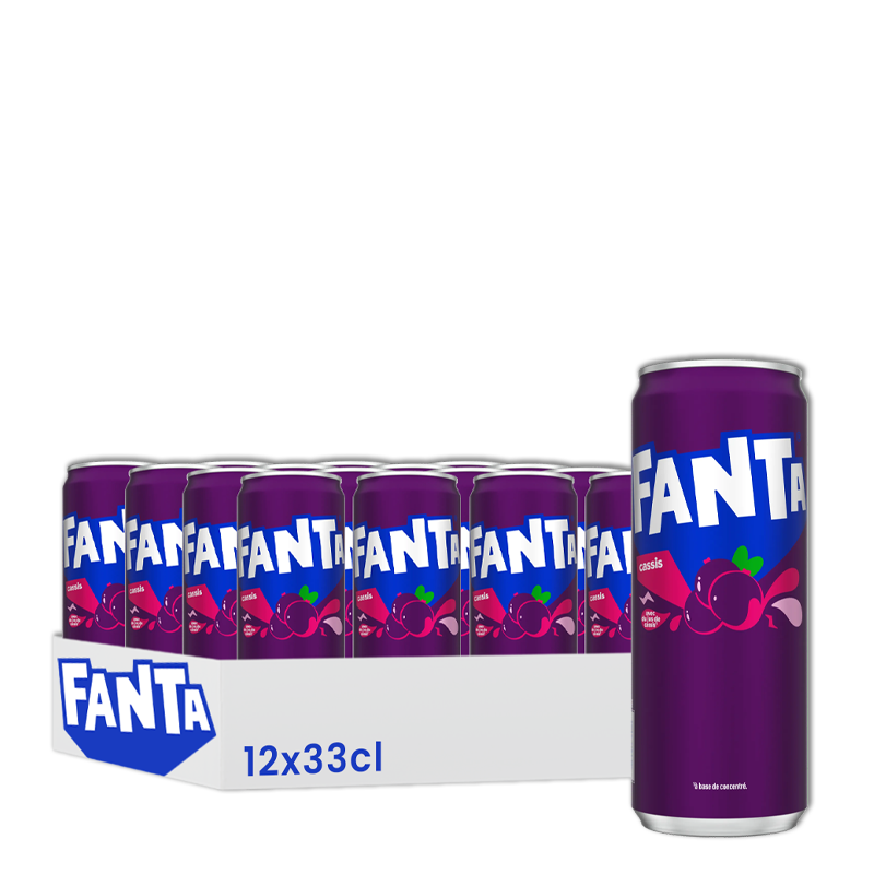 FANTA - Cassis slim 33cl x12. Unité