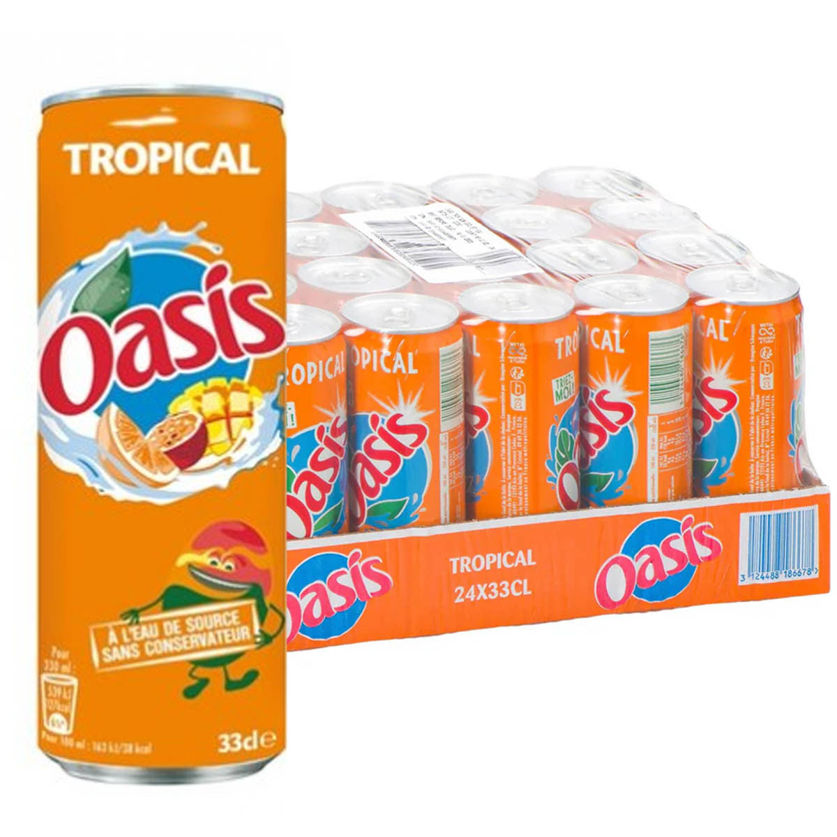 OASIS - Tropical slim 33cl x24. Unité
