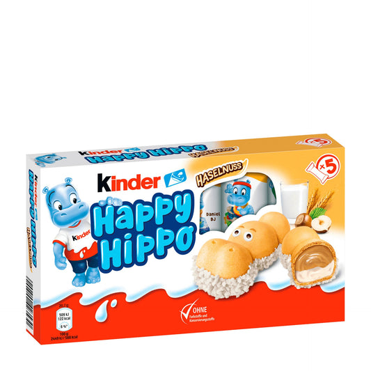 Kinder Happy Hippo noisettes (5x20,7g) x 10 unité