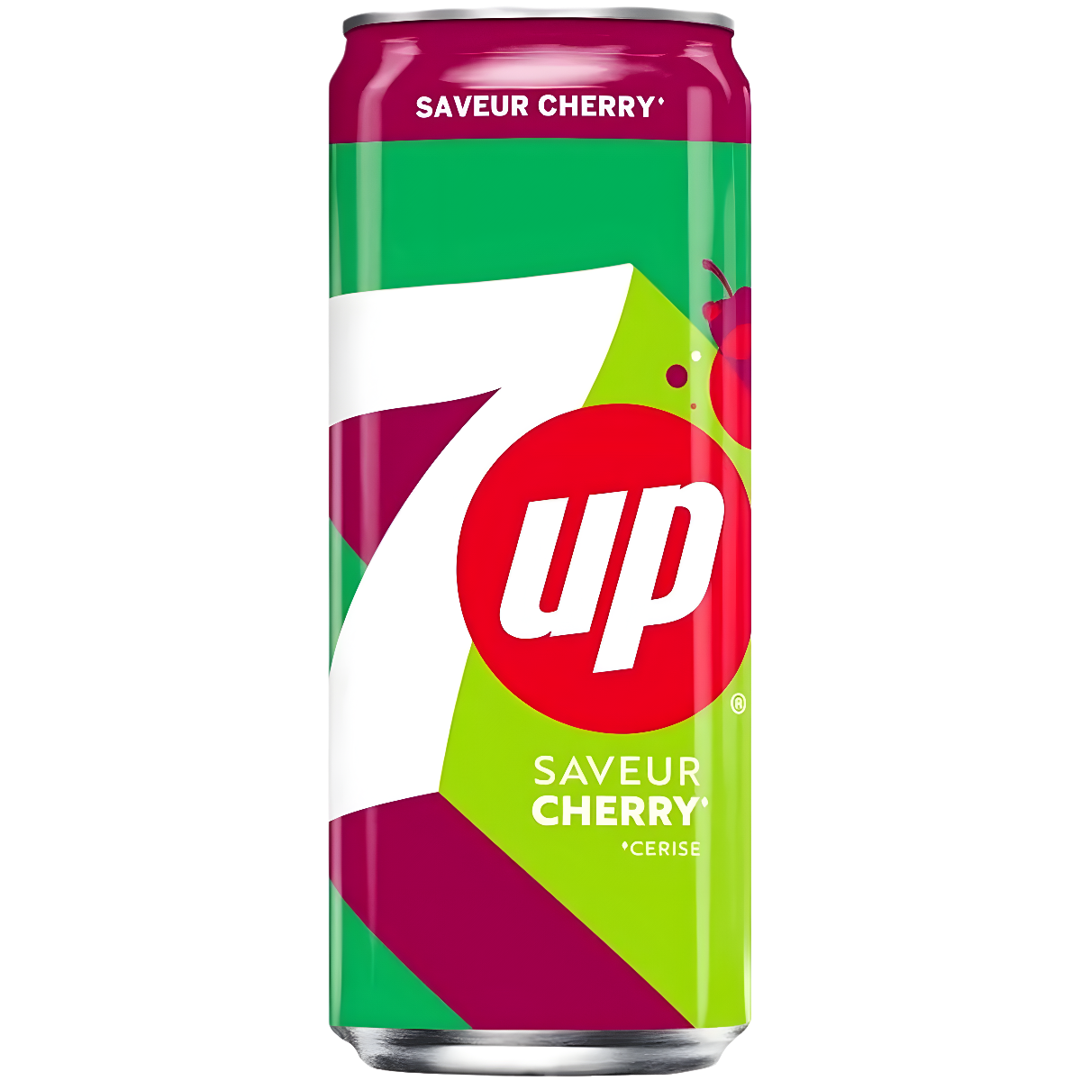 Boisson gazeuses goût citron citron vert cerise 7UP 33cl × 24 — unité de vente
