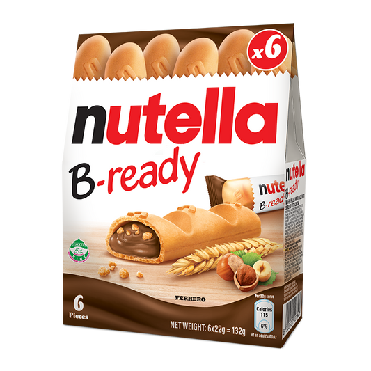 Nutella B-Ready 6Pcs 132G × 16 — unité de vente