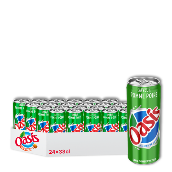 OASIS - Pomme poire slim 33cl x24