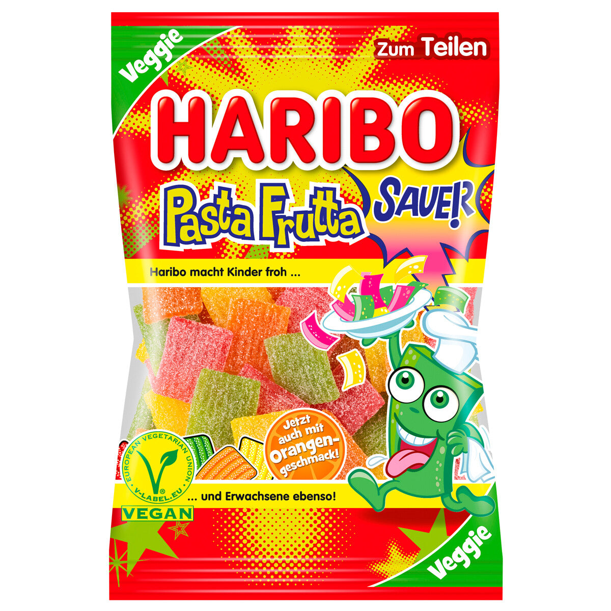 FRUCHTGUMMI HARIBO Pasta Frutta Sauer 160G BT  X 12 unitéVeggie
