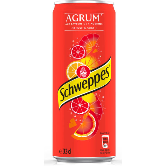 SCHWEPPES - Agrume slim 33cl — canette à l’unité